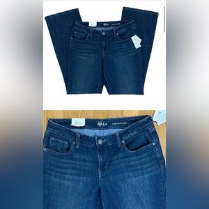 Style & co jeans NWT woman’s size 10 stretchy curvy boot leg dark blue jeans